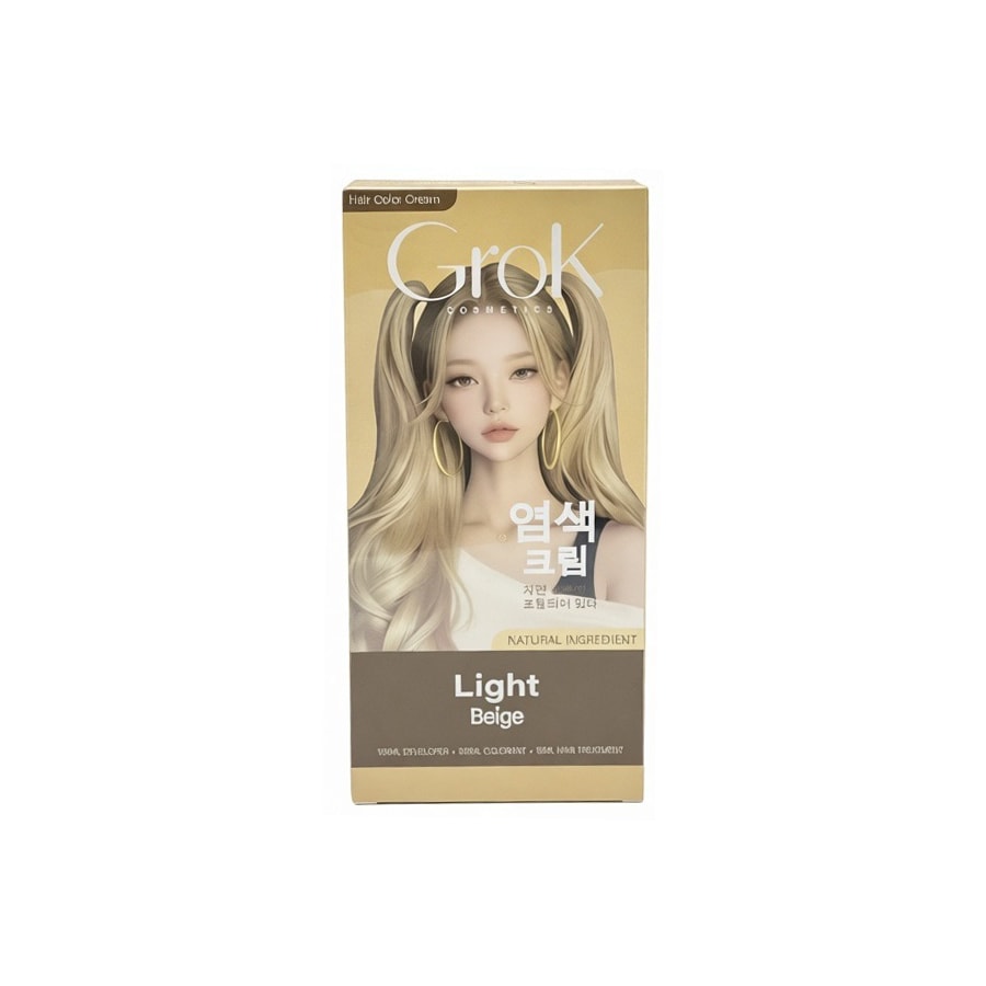 GroK Светло бежевый Light Beige крем-краска 215 мл.